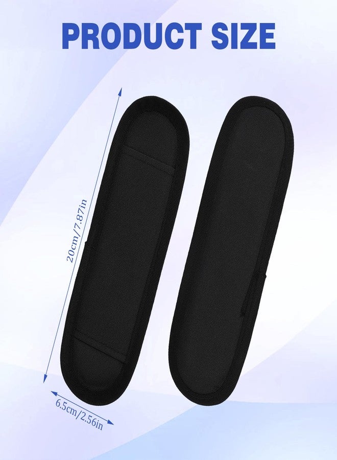 PKRFCJ 2 Pack Black Soft Shoulder Strap Pad for Luggage Straps & Bags - Ultra Comfortable Shoulder Pads for Bag Straps - Breathable，Lightweight, Adjustable Fit for Comfort - Image 5